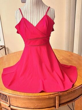 Trixxi Red Fit & Flare Dress Small 4/6